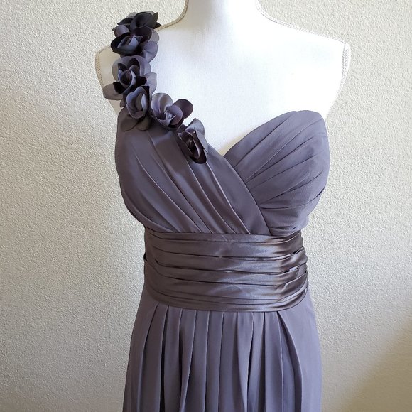 Pewter Bridesmaid Dress - Picture 2 of 10